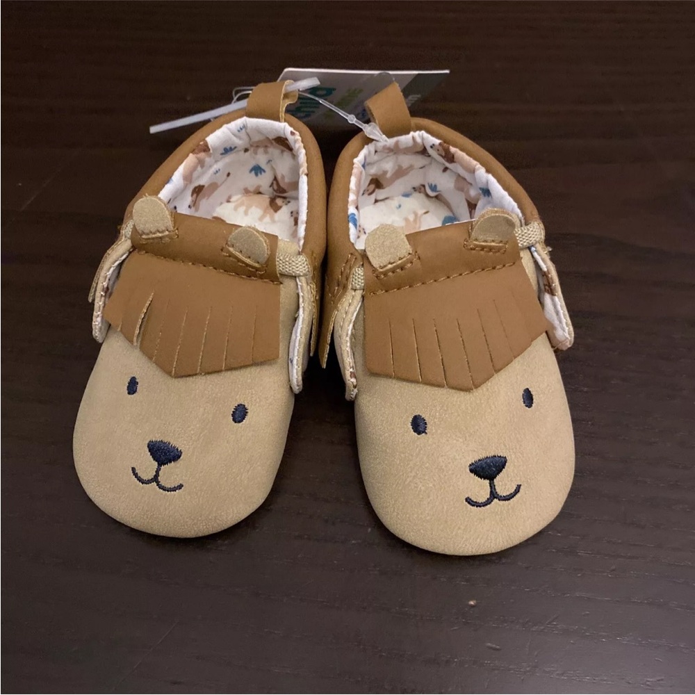 Child of Mine by Carter's Gray Dog Slip-On Shoes